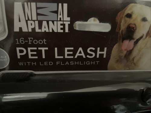 Animal Planet Guinzaglio per Animali Domestici 16 Piedi con Torcia LED NUOVO in Confezione - Foto 2 di 3