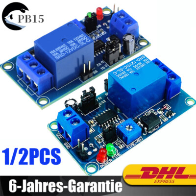 DC 12V Auslöser Relaismodul Timer Circuit Kontrolle Zeitverzögerung Schalter DE