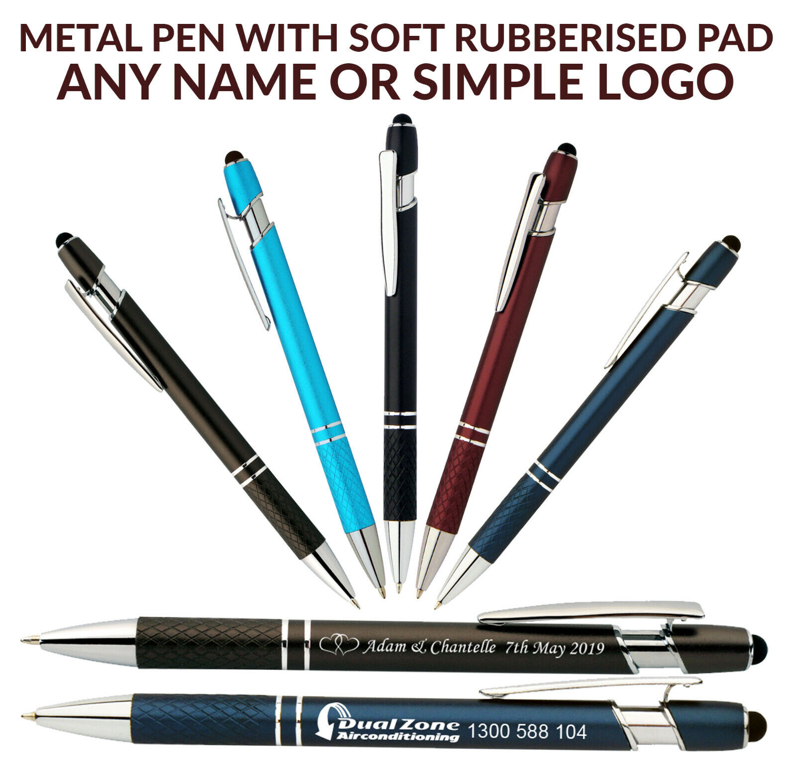 Customized Deluxe Metal Quality Stylus Corporate Gifts Pen  Engraved