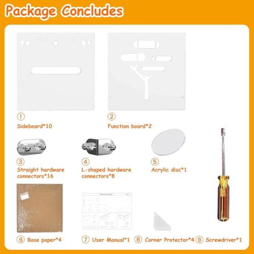 Jaulas para conejillos de indias - 8 pies cuadrados acrílico casa para conejillos de indias vista clara, conejillo de indias - Imagen 5 de 7