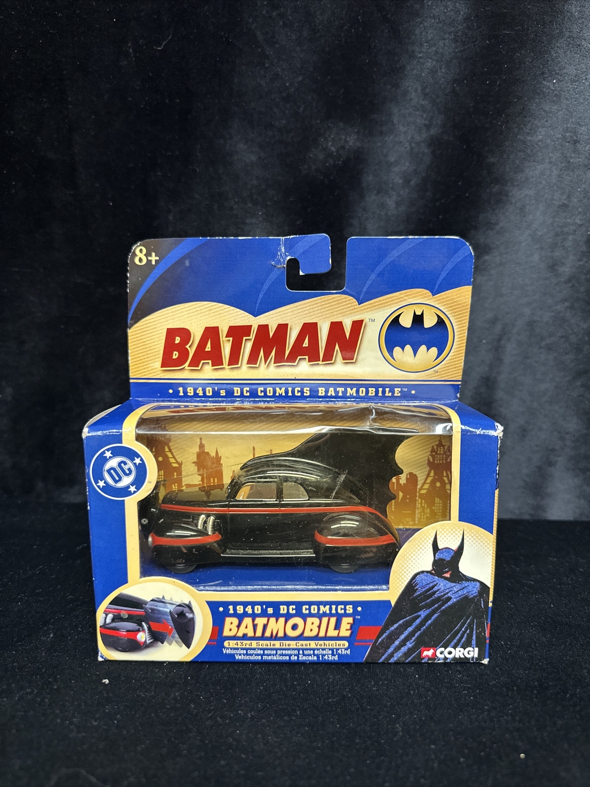 1940's Batmobile - Batman DC Comics Corgi 1:43 Scale Diecast Vehicle Car