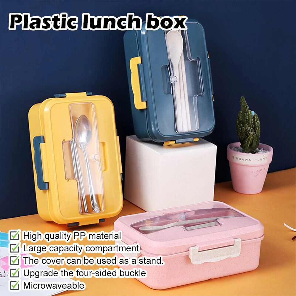 Lunch Box Leakproof Bento Box For Kids Adult Lunch Food Container Set Microwave Lunch Box Leakproof Bento Box For Kids Adult Lunch Food Container Set Microwave