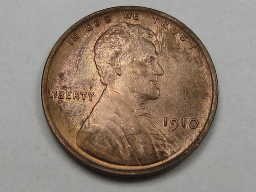 AU++/UNC 1910 Lincoln Wheat Penny.  #12