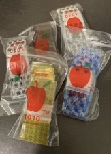 Apple Baggie1000 Mini Ziploc  #10 10 (10 Packs of 100) Mix Design AUTHENTIC, USA