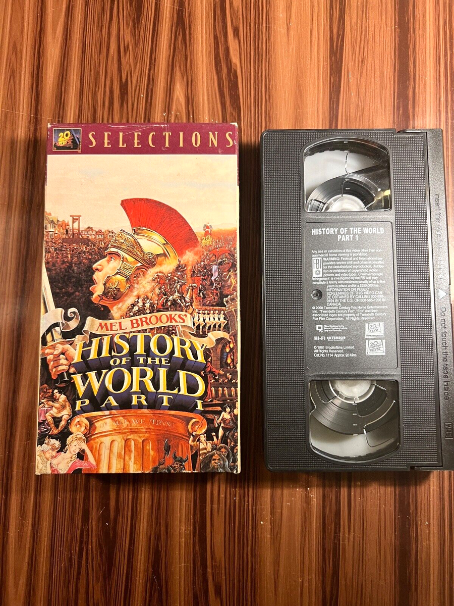 History of the World Part I VHS Mel Brooks 1981 Comedy Movie 80's