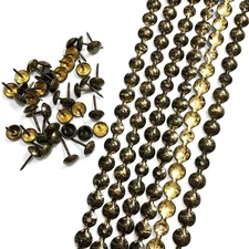 10 Meters D9.5mm Antique Nail Strips, Nailhead Trims, Upholstery, Sofa Tacks