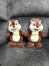 Vintage Disneyland Paris Chip and Dale Plush Toys Pair 11" 28cm
