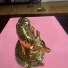 Brass Kamdhenu Cow with Calf & God Krishna Figurine Showpiece For Home Decor — photo 4