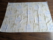 67' 50' Green Rectangular Tablecloth Palm Leaves Blue Flowers