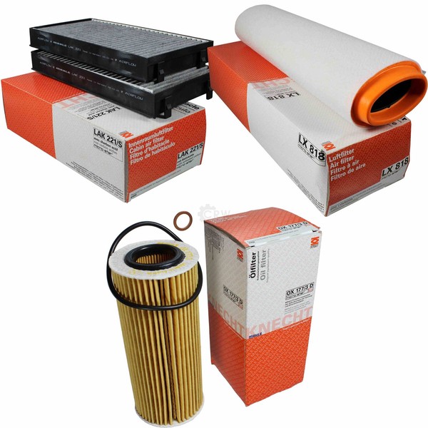 Mahle / Knecht Innenraumfilter LAK 221/S Luftfilter LX 818 ÖLfilter OX 177/3D-image