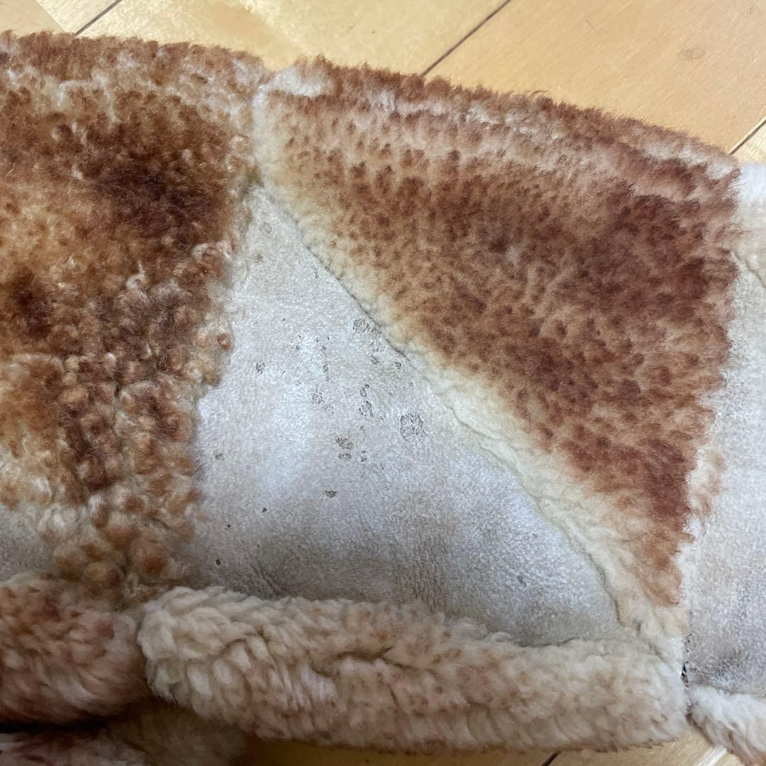 70s 80s vintage patchwork shearling jacket - image 6