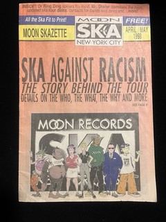 Vintage Moon Ska Records NYC April May 1998 Edition Skazette Ska Against Racism