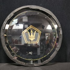 Vintage 8.75 Chrysler Maserati Tc Porthole Glass Window Gold Trident Logo Read