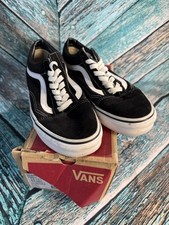 Old Skool Vans Unisex Adult Sneakers Men 6.5 Women 8 Black and White with Box