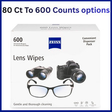 Zeiss Lens Cleaning Wipes 80 600 Ct Pre-Moistened for Glasses Camera Screens