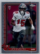 2025 Topps Chrome Football - Tez Johnson - #342 - Tampa Bay Buccaneers (RC)