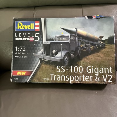 1:72 Revell 03310 SS-100 Gigant + Transporter + V2 Bausatz NEU OVP