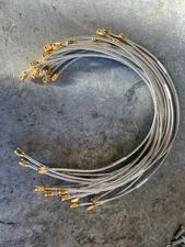 18Pcs 16" SMA Male to SMA Male RF Coax Pigtail Semi-rigid Cable Huber Suhner