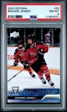 2024 UD PWHL 1ST ED #55 BRIANNE JENNER PSA 8