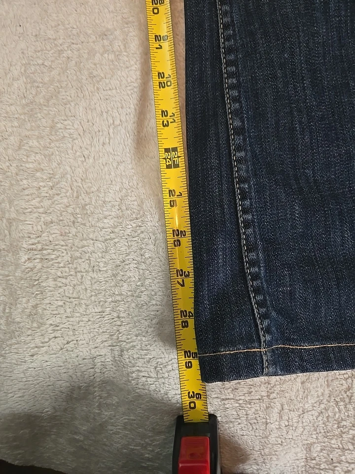 Jeans azules para mujer Hudson, talla 26, corte boot, tiro bajo, mezclilla, bolsillos con solapa, EE. UU. Foto 2 de 4