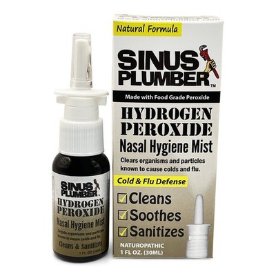 Sinus Plumber Hydrogen Peroxide Nasal Spray   Cold & Flu Virus Immune Defense