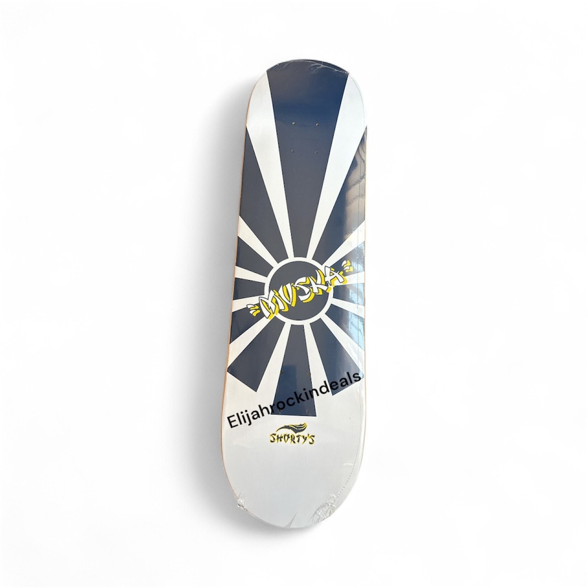 RARE SHORTY'S CHAD MUSKA RISING SUN SKATEBOARD DECK 8.25 RED