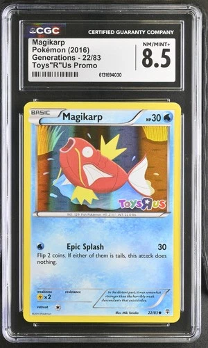 Magikarp 22/83 Toys"r"us Promo Holo Generations Pokemon CGC 8.5 Nm/mint+ *030