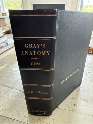 #ad Gray’s Anatomy Human Body 28th Edition HC 1968 Henry Gray Goss Medical Text $35.00