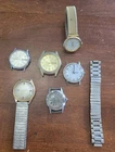 Vintage Mens Watch Lot Untested For Parts Or Repair Timex Etc