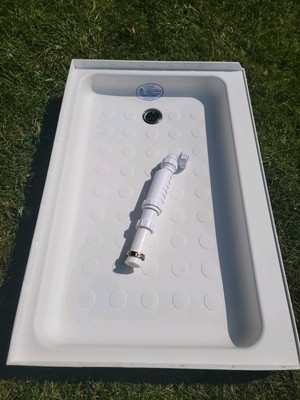 RV Shower Pan 36'' x 24'' x 5'' Right Drain in White RV Shower Pan RV Bath