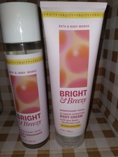 Bright Breezy Body Mist Spray Hydrating Body Cream. Bath Body Works.