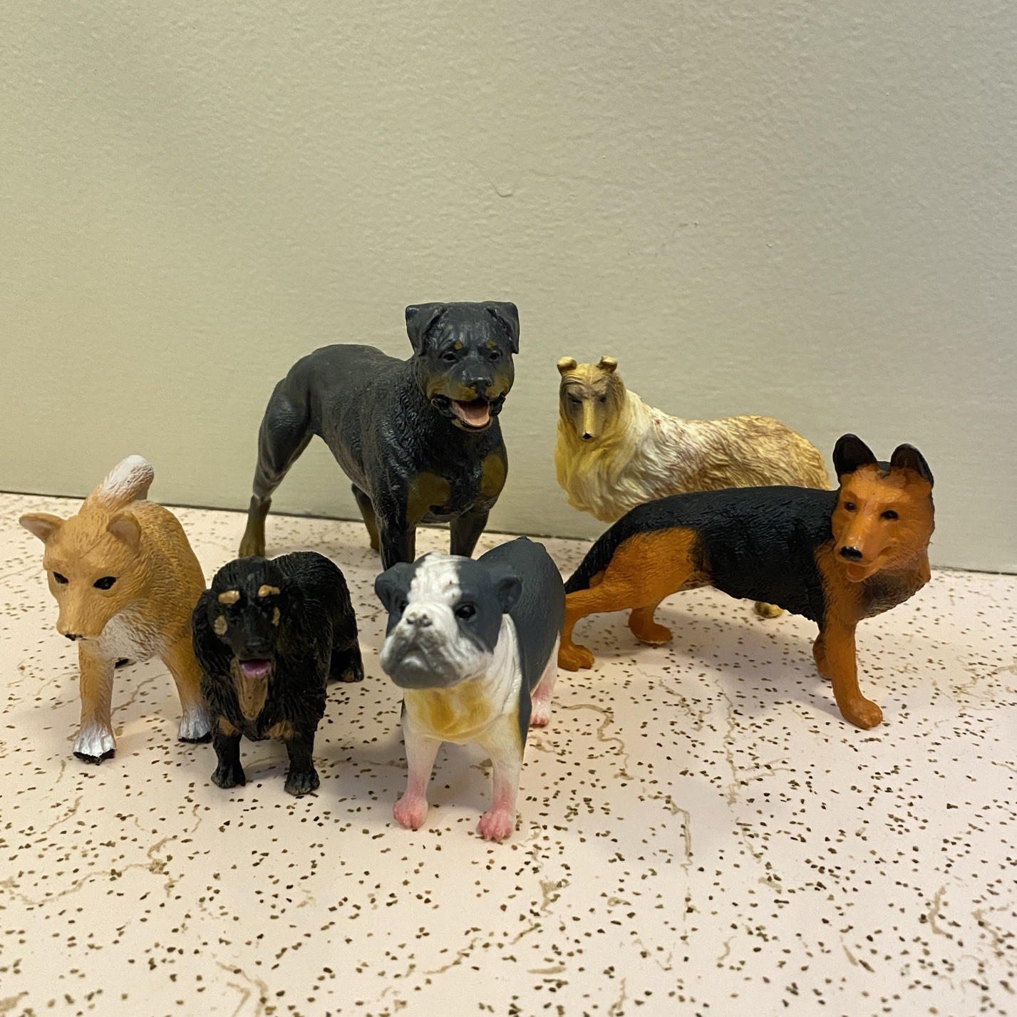 Toy Dog Figures lot of 6