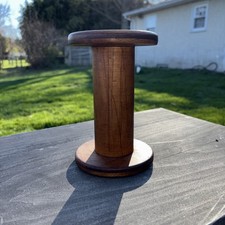 Antique,Vintage,Wood,Spool, 7”