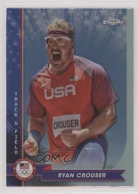 2024 Chrome US Olympic & Paralympic Team and Hopefuls Refractor Ryan Crouser 2x9