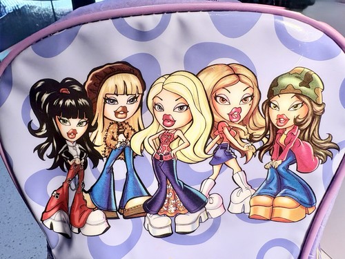 Bratz Backpack Early 2000s Y2K MGA Retro Graphic Canvas Bag Rare as New Vintage