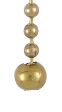 B P Lamp Unfinished Brass Ball Pull, 1/4" diameter, for 6 Bead Chain