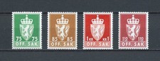 NORVEGE - 1974 YT 90 à 93 SERVICE - TIMBRES NEUFS** MNH