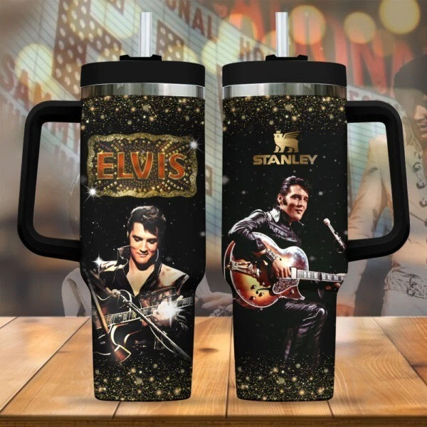 Elvis Presley 40oz Tumbler with Handle