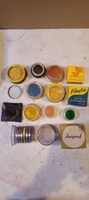 Lot of 16 lens filters, lens adapter, filter adapter Kodak, Tiffen, Harrison
