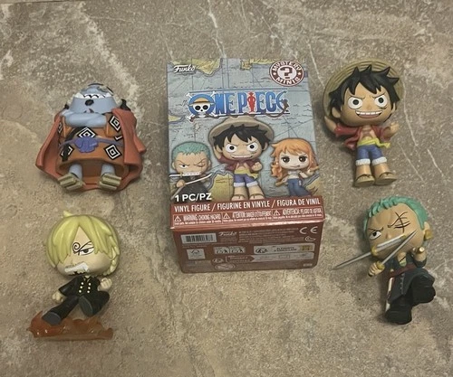 Funko Mystery Minis Vinyl Figure Set Of 4 Figures One Piece 2026 Luffy Zoro