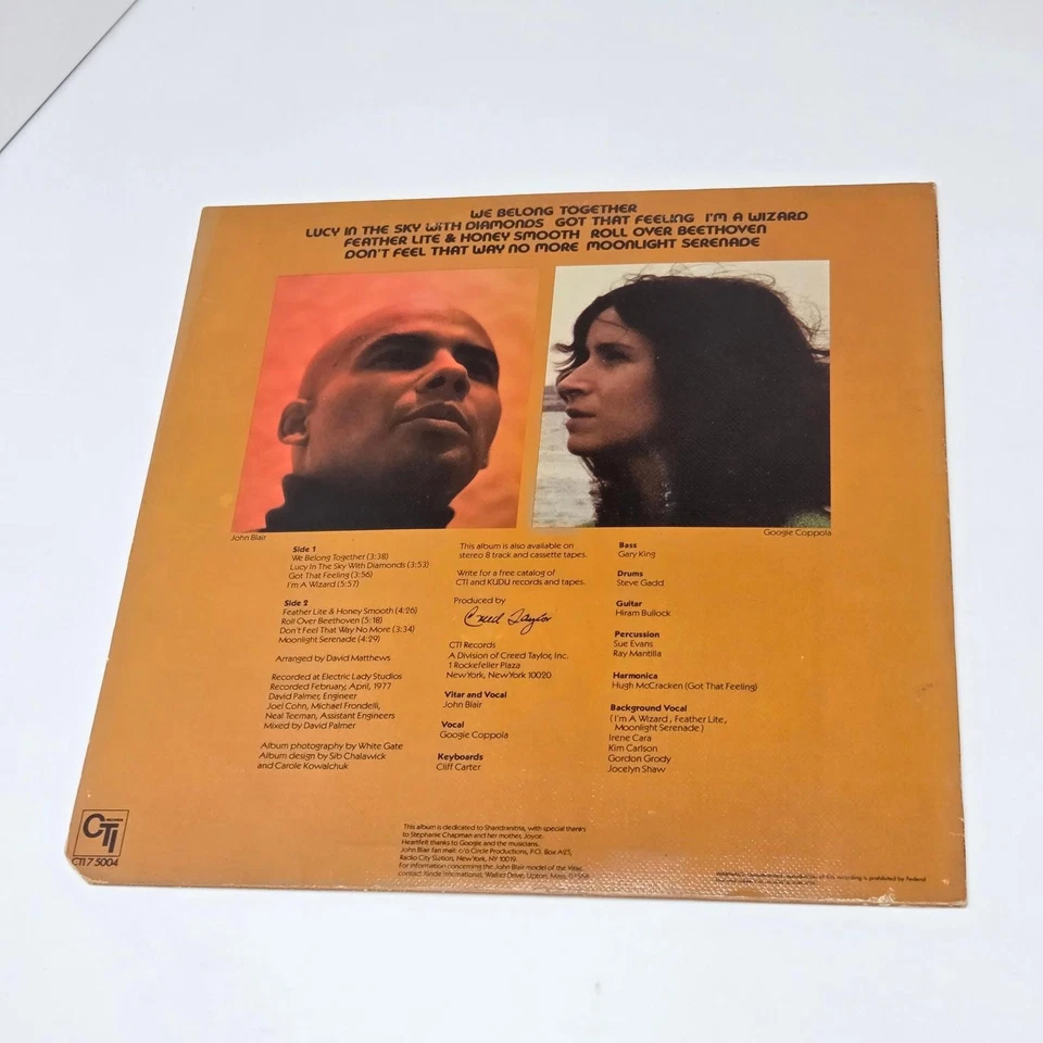 John Blair We Belong Together Vinyl LP Record Album CTI 5004 - Image 2 of 4