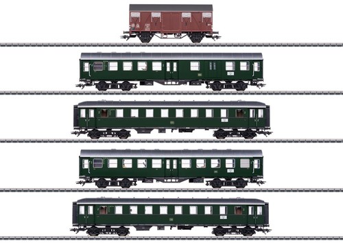 Märklin 41329, 5tlg. Wagenset zur BR66, DB, Innenbeleuchtung, Neu & OVP, H0 AC | Zustand: Neu