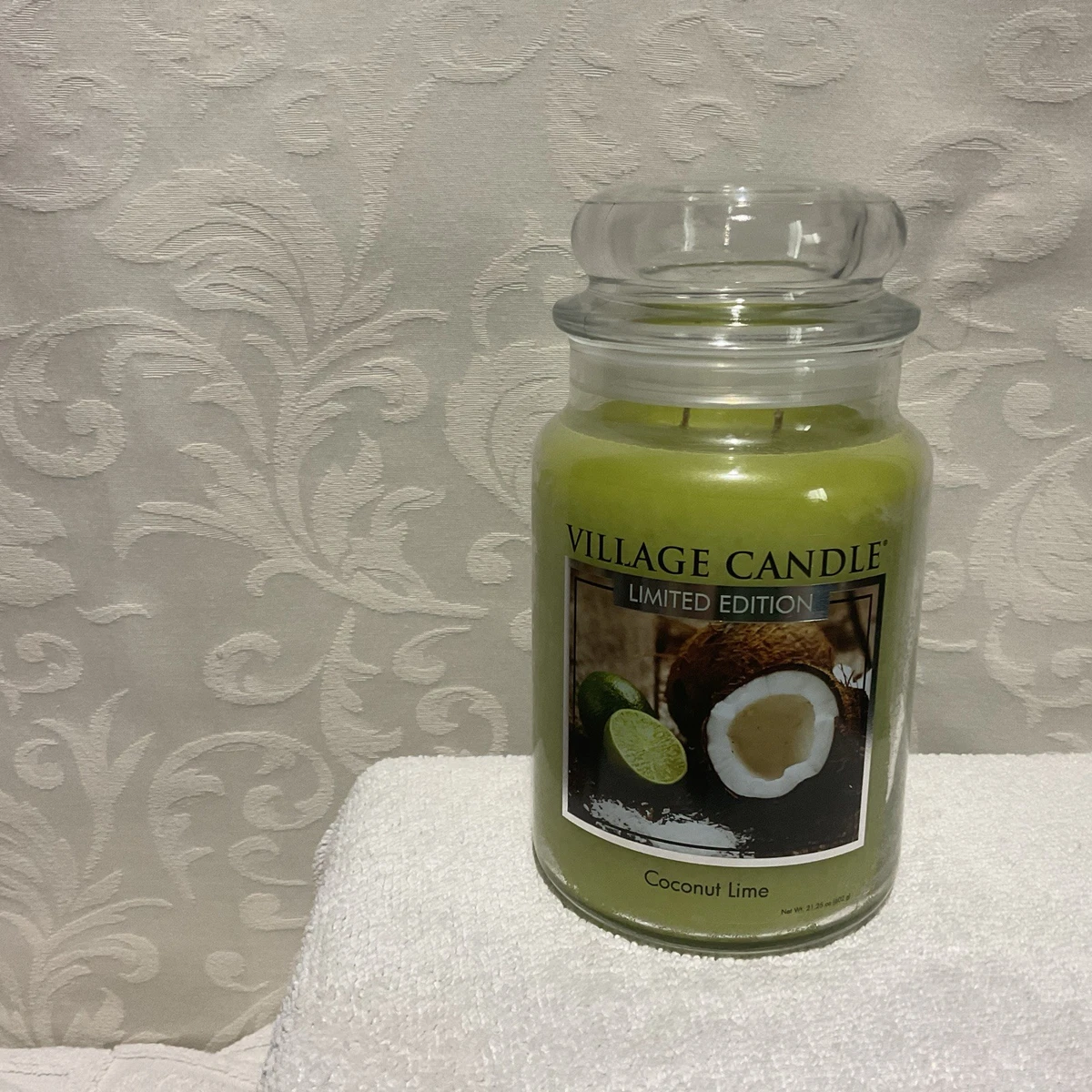 Village Candle Coffee Bean bougie parfumée (Glass Lid