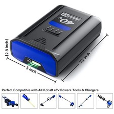 40V 6.0Ah For Kobalt Lithium-Ion Battery Replacement KB440-03 KB440-06 KB640-03