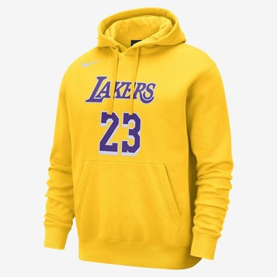 Nike Lakers Lebron James NBA Club Herren Hoodie Kapuzenpullover Pulli