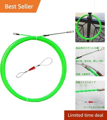 Versatile 10m Electric Wire Puller - Low-Friction 4.5mm Fishing Tape Solution