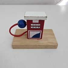 Wooden Petrol Pump Fuel for Train Track for Brio, Bigjigs Thomas or Car Play Toy