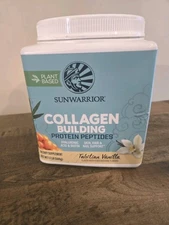 Sunwarrior Collagen Protein Powder with Biotin Tahitian Vanilla Flavor 1.1 lb