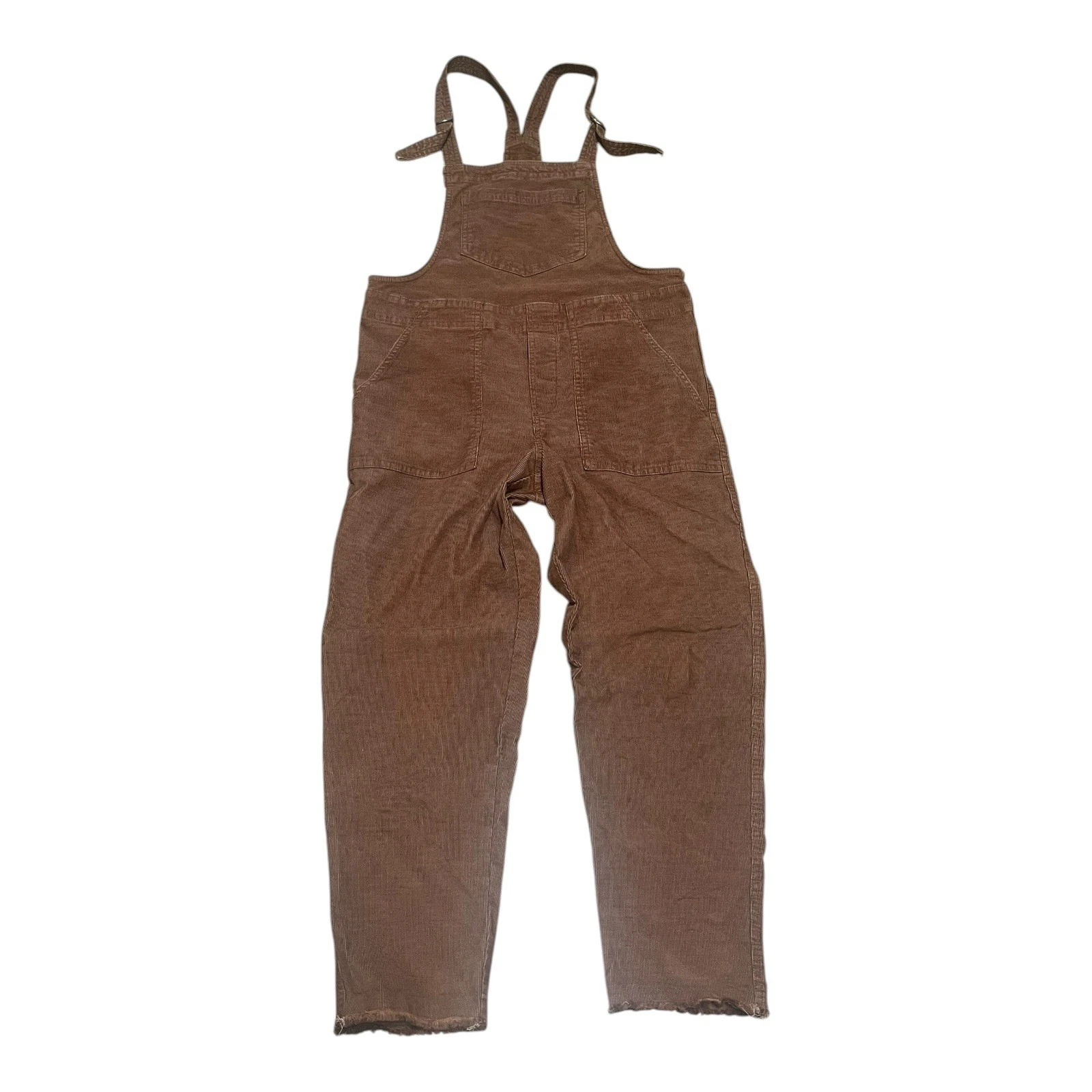 Aerie Brown Corduroy Overalls Small