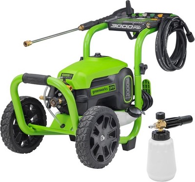 Greenworks 3000 PSI Pressure Washer (2.0 GPM Max) with Foam Cannon   Easily Remo
